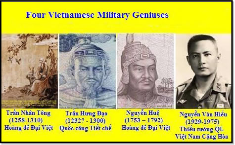 four vietnamese military geniuses, quan su viet nam, quân sự việt nam