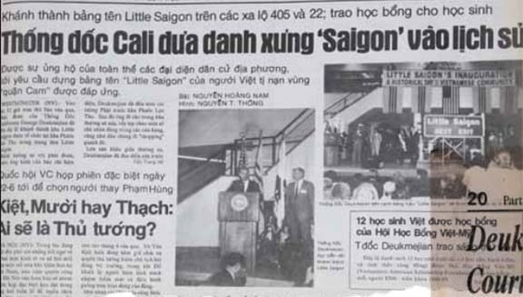 Thống đốc Cali đưa danh xưng Sài Gòn vào lịch sử, Little Saigon next exit