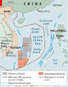 map of south east asean sea