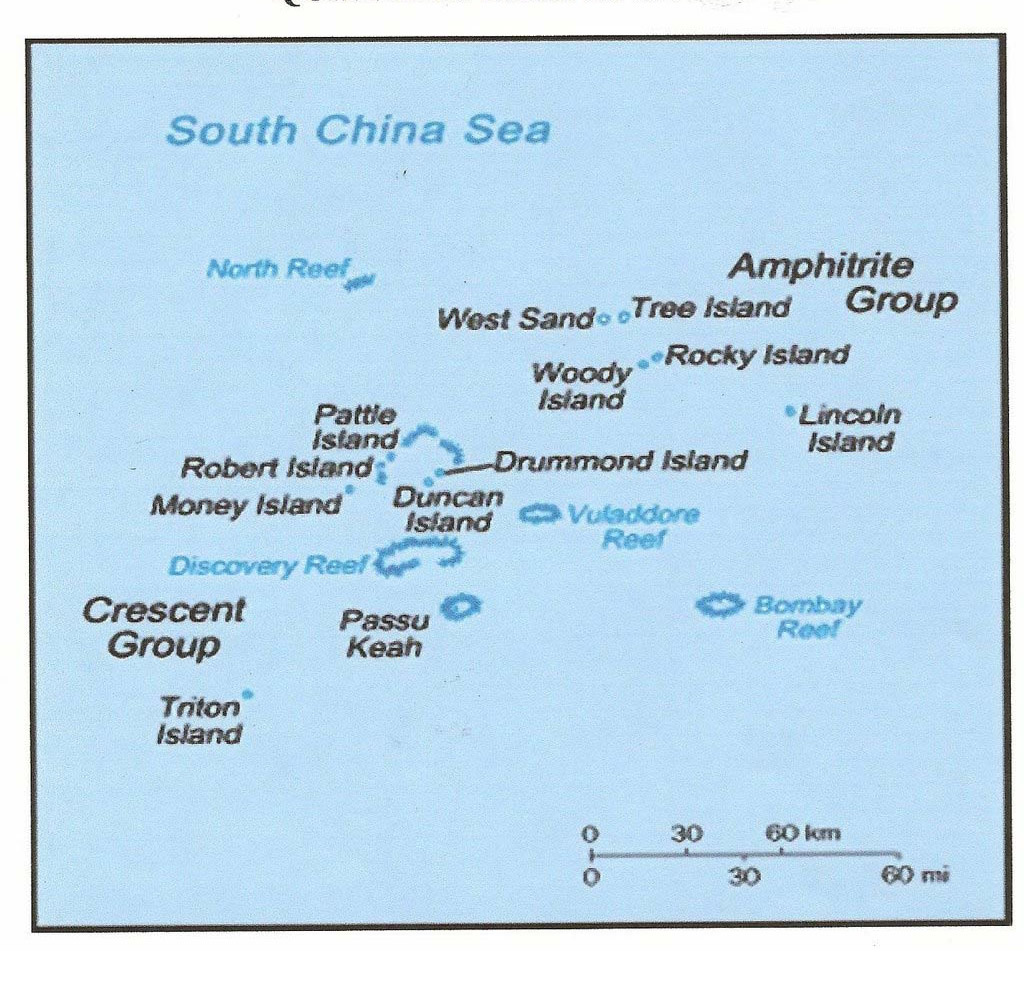 map of paracel island
