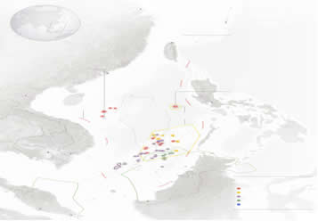 Territorial Disputes in the Waters Near China, bản đồ biển đông