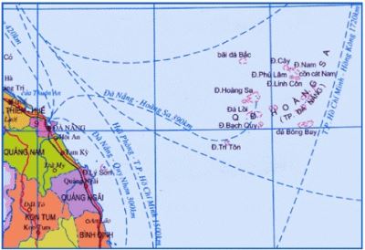bản đồ hoàng sa, map of hoang sa, map of paracel island
