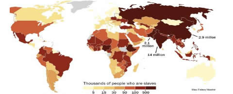 bản đồ nô lệ thế giới