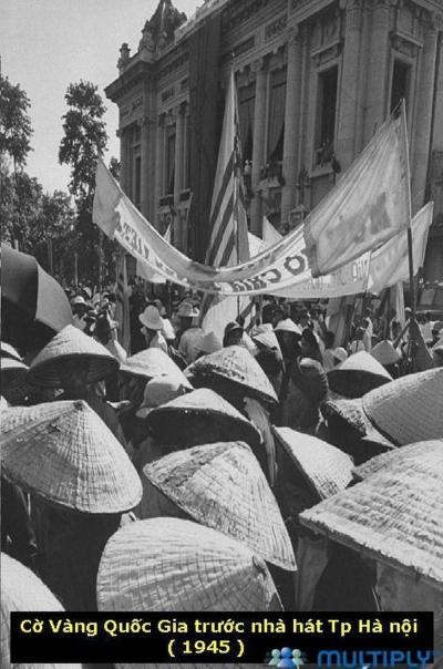 lich su viet nam, lịch sử việt nam, quốc kỳ việt nam, biểu tình 19 tháng 8 năm 1945