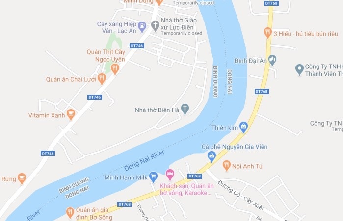 nhat ky bien dong_map of river dong nai