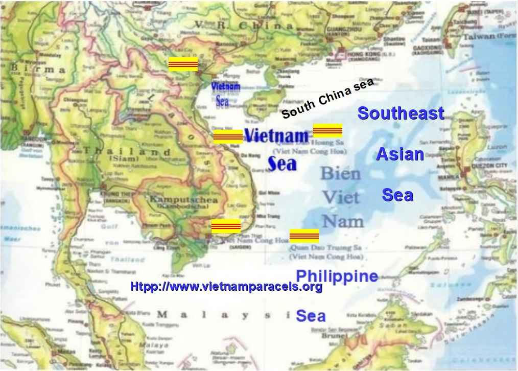 Nhật Ký Biển Đông | map of Viet Nam | Quốc Kỳ Bản đồ Việt Nam | south east asia sea