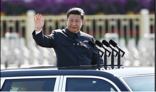 The Chinese president, Xi Jinping, chinese shows his froce military beijing september 3, 2015