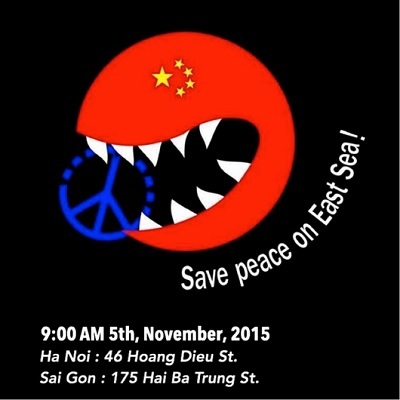 biểu tình chống tập cận bình ngày 05-11-15 ở Việt Nam