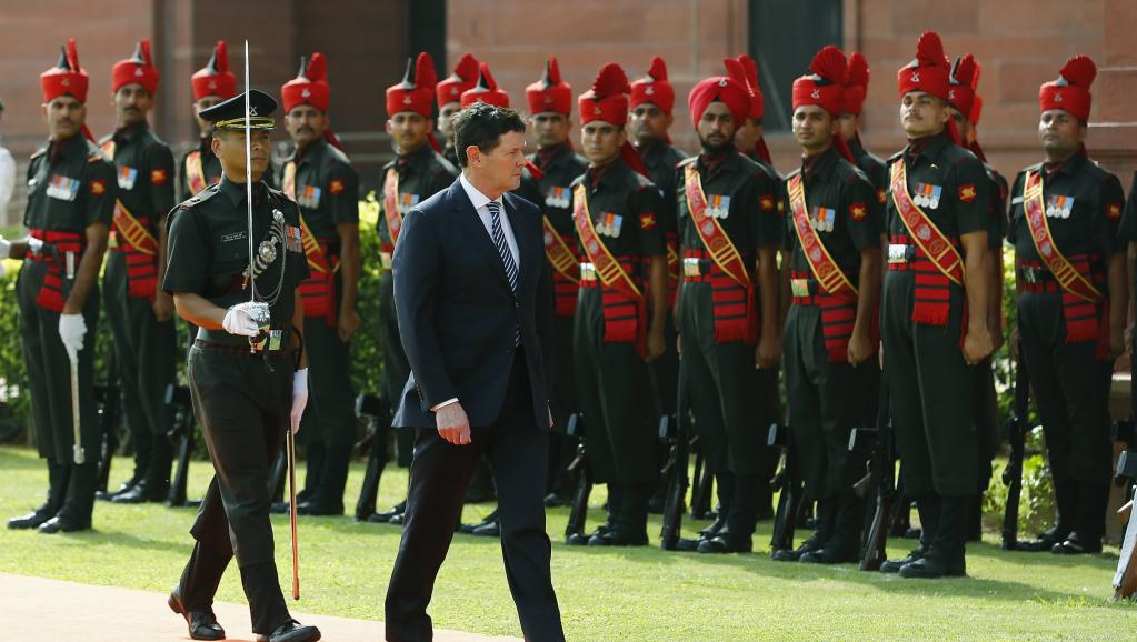 australia defence ministry kevin andrews in new delhi, india