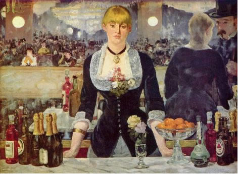 cô gái bán rượu ở Rạp Folies-Bergère – Tranh Manet