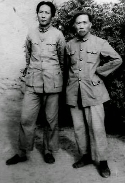 Tướng Từ Đặc Lập (Xu Teli) đứng với Mao Trạch Đông, hồ quang, hồ tập chương, hồ chí minh