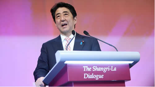 shinzo abé japan prime minister, the sangri-la dialogue